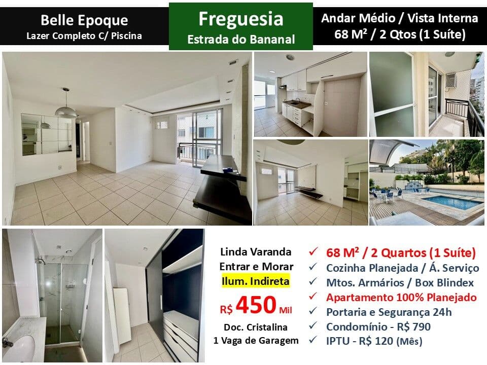 Apto JPA Freguesia Bananal Belle Epoque 68M² 3