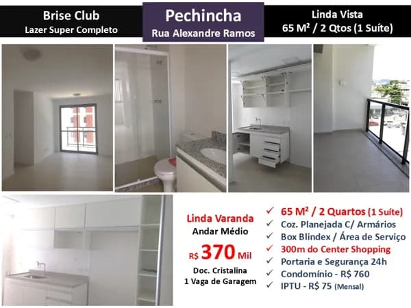 Apto JPA Pechincha Brise 65M² 2