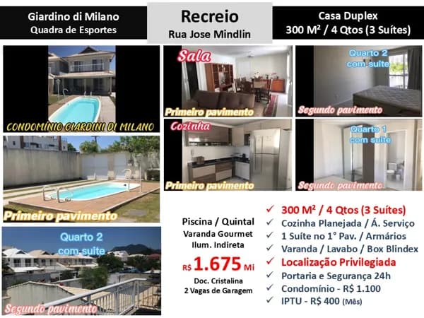 Casa Recreio Giardino di Milano 300M²