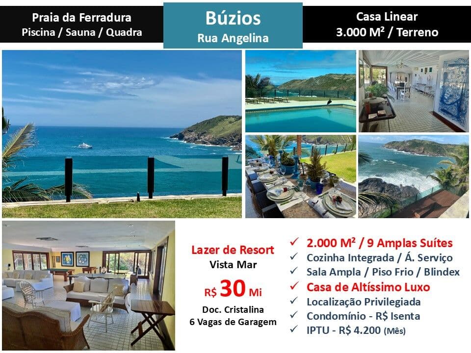 Casa Búzios Ferradura Angelina 2000M²