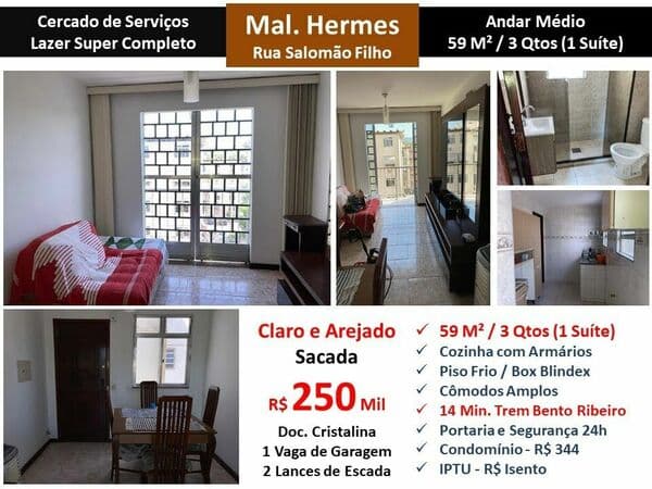 Apto Marechal Hermes Salomão Filho 59M²