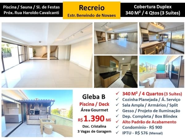 Cob Recreio Gleba B Benvindo de Novaes 340M²