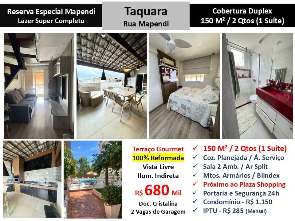 Cob JPA Taquara Reserva Especial Mapendi 150M²