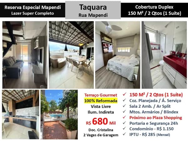 Cob JPA Taquara Reserva Especial Mapendi 150M²