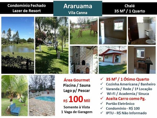 Casa Araruama Vila Canna 35M²