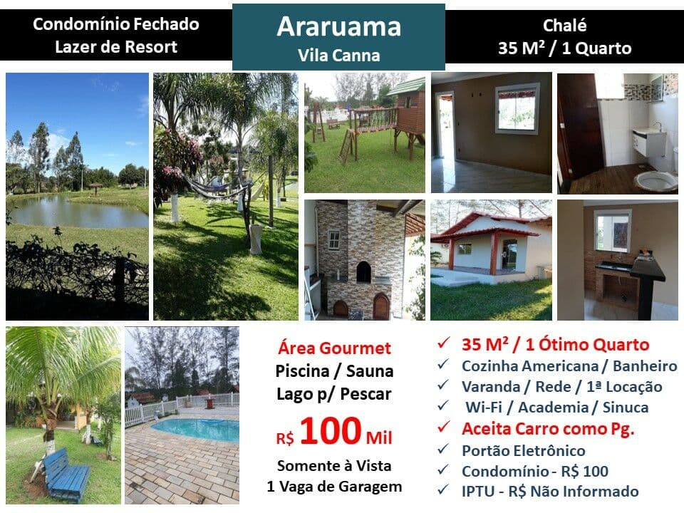 Casa Araruama Vila Canna 35M²