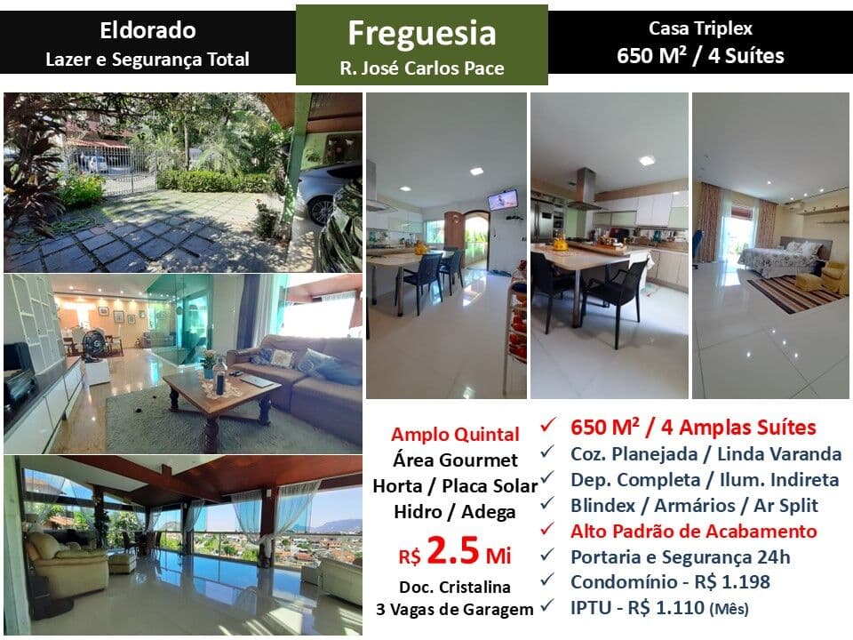 Casa JPA Freguesia Eldorado 650M²