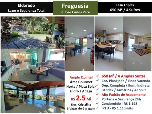 Casa JPA Freguesia Eldorado 650M²