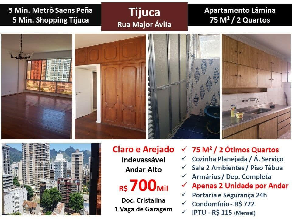 Apto Tijuca Major Avila 75M²