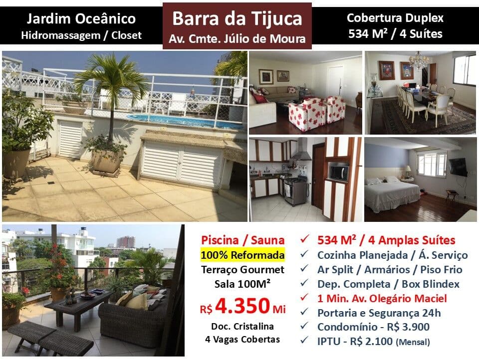 Cob Barra da Tijuca JO Julio de Moura 534M²