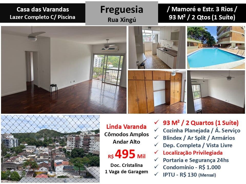 Apto JPA Freguesia Xingu Casa das Varandas 93M²