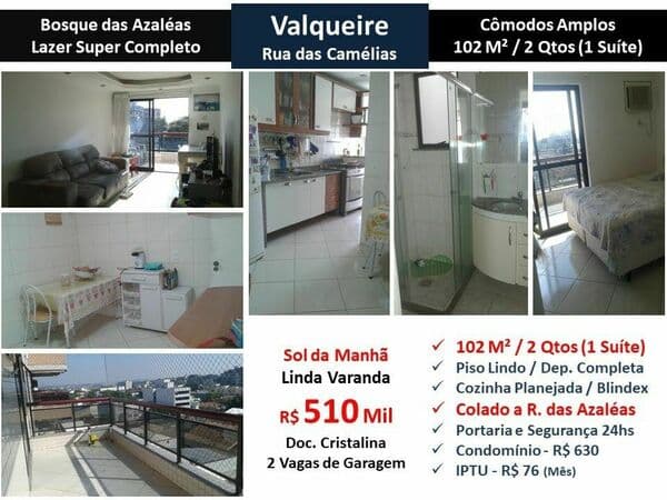 Apto JPA Valqueire Bosque das Azaleas