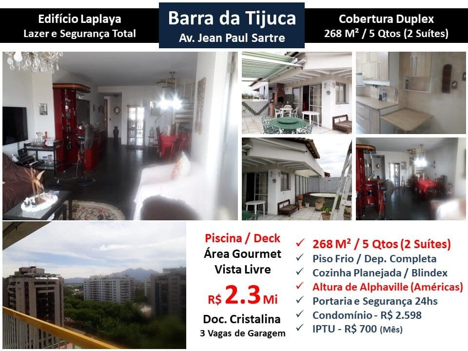 Cob Barra da Tijuca Laplaya 268M²