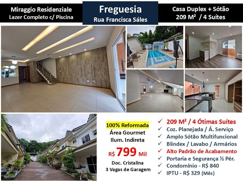 Casa JPA Freguesia Miraggio Residenziale 209M² 6