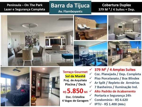 Cob Barra da Tijuca Peninsula 360 On The Park 379M²