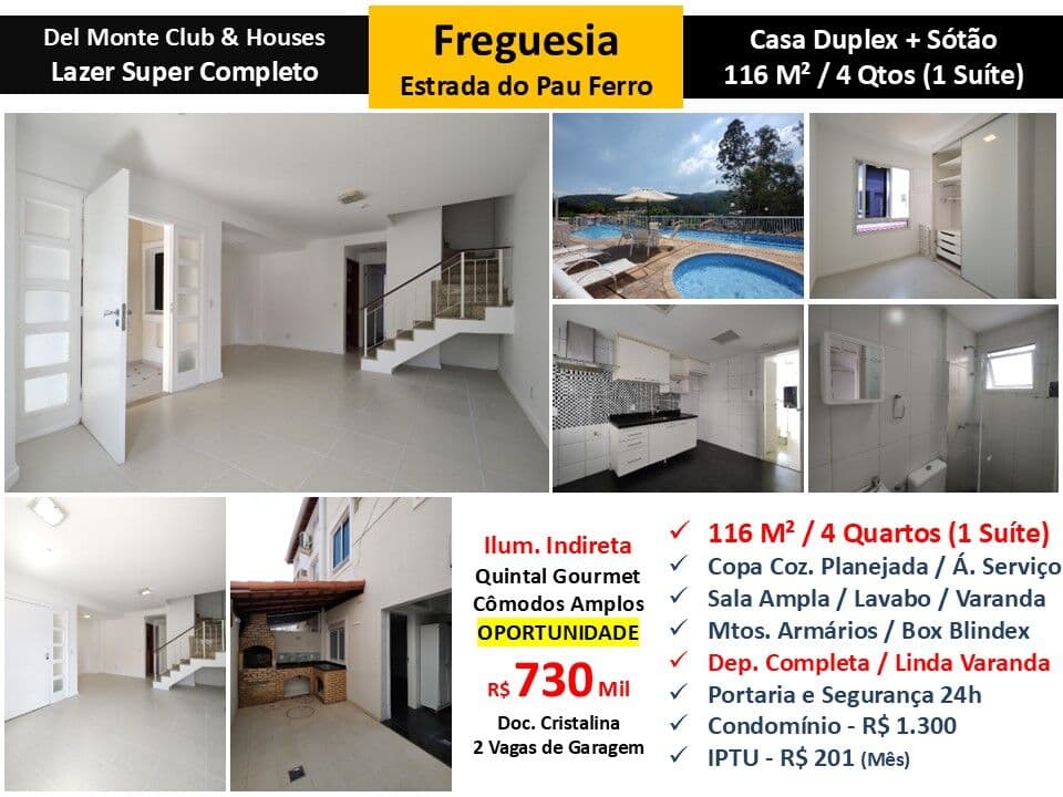 Casa JPA Freguesia Del Monte 116M²