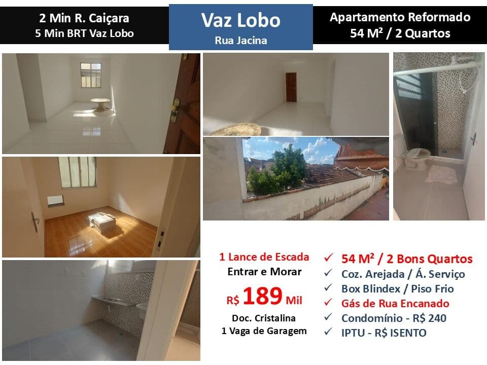 Apto Vaz Lobo Jacina 54M²