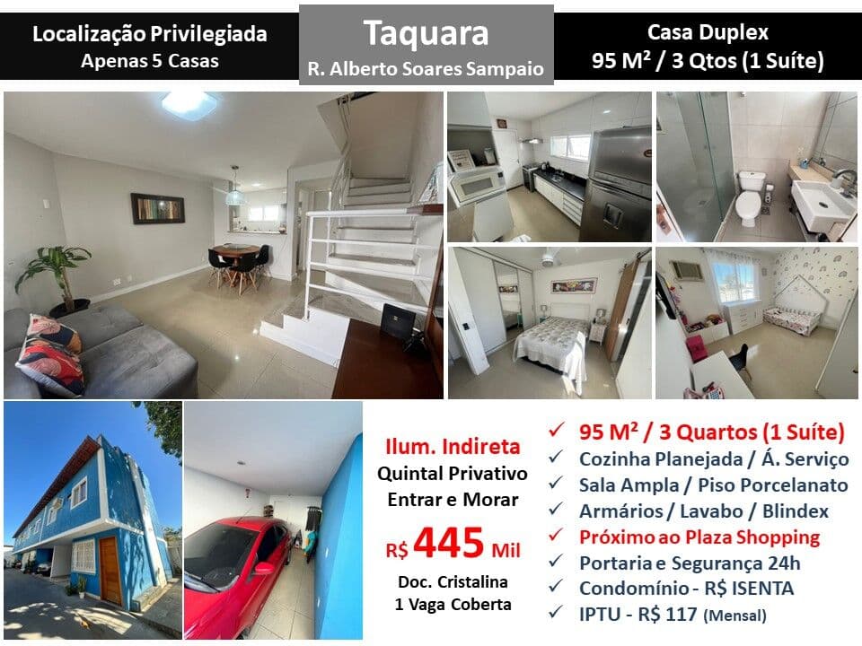 Casa JPA Taquara Alberto Soares Sampaio 95M²