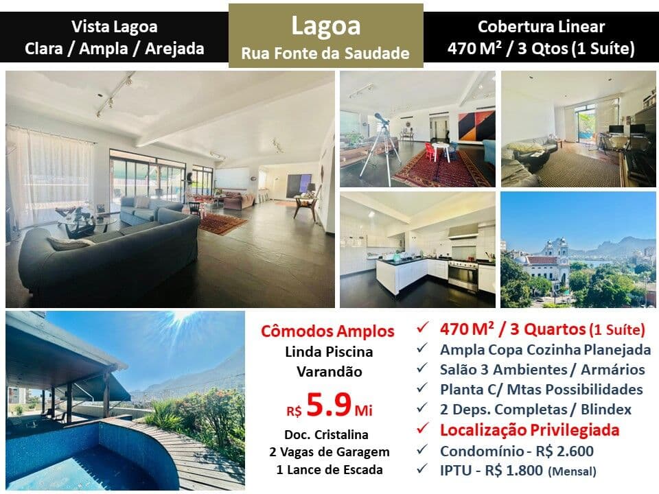 Cob Lagoa Fonte da Saudade 470M² Linear