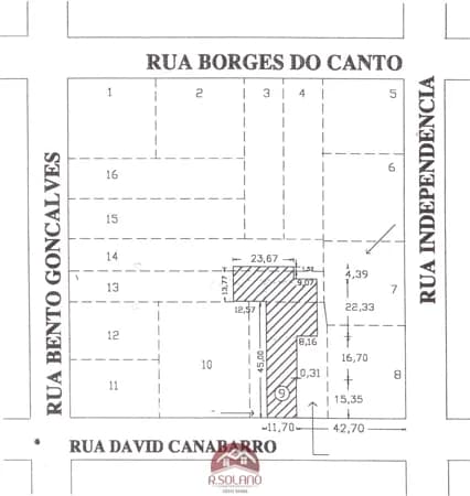 Lote/Terreno em Itaqui - Centro