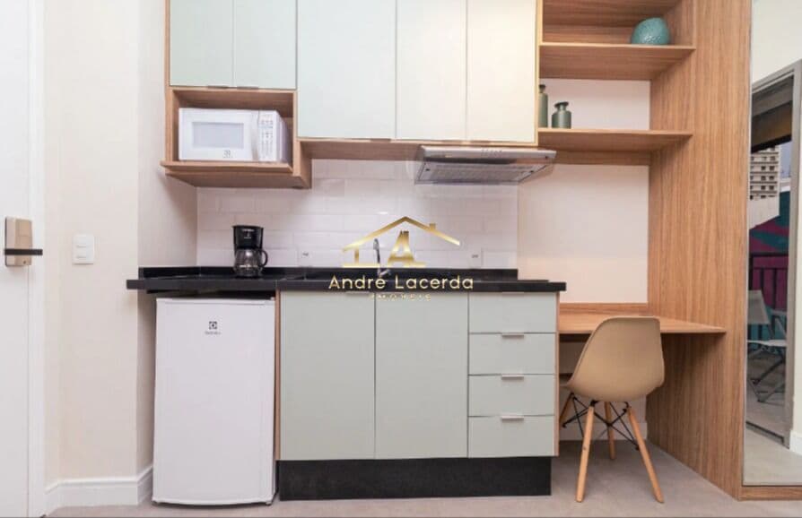 Apartamento à venda com 25m², 1 quarto e sem vaga