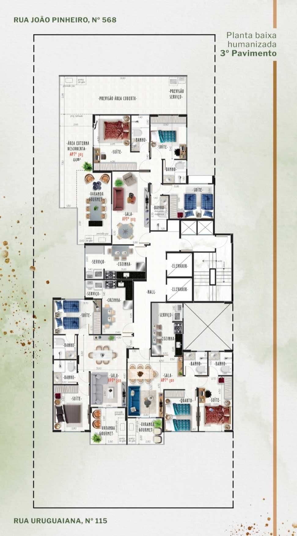 Apartamento 2 quartos sendo 1 suíte, Garden por R$440.000,00