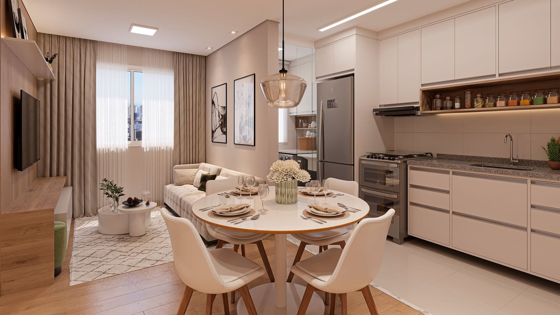 Apartamento 2 quartos no bairro Santa Catarina com 45m² por R$220.000,00