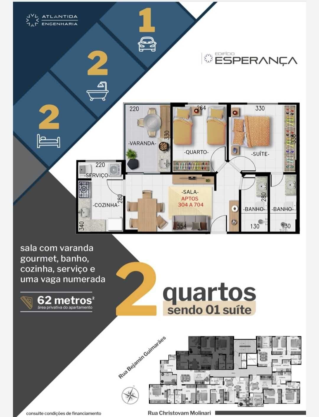 Apartamento 2 quartos no bairro Morro da Glória por R$413.000,00