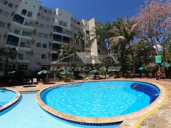 Apartamento 2 quarto com Rio natural no Thermas Paradise