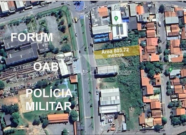 Área comercial de 803,72 m² à venda em Caldas Novas