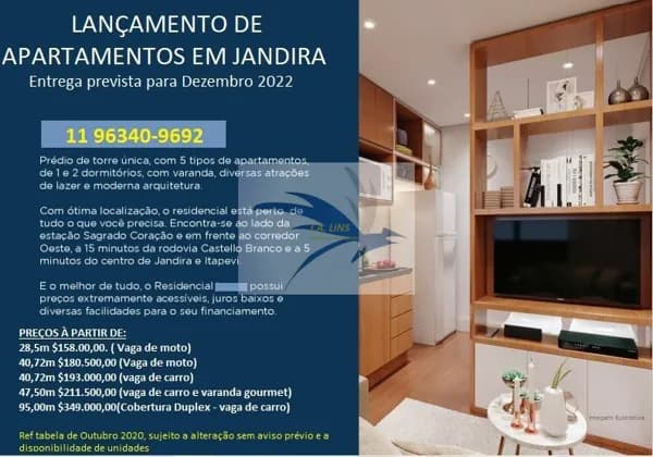 Apartamento em Jandira - Jardim Rosa Emília
