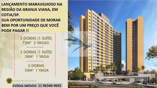 APARTAMENTOS DE 2 E 3 DORMS