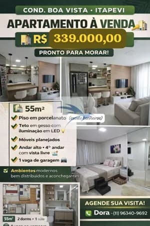 Apartamento Padrão 55m², 1 suíte