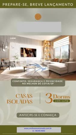 CASAS ISOLADAS EM CONDOMÍNIO