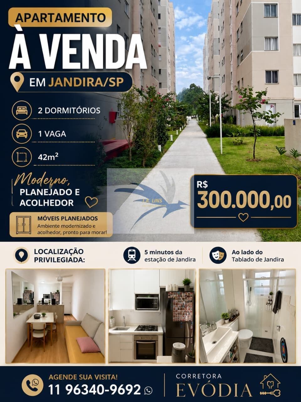 Apartamento à Venda em Jandira com 2 dormitorios no Condominio Pq Estação Jandira