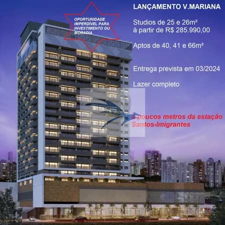 VILA MARIANA - LANÇAMENTO - STUDIOS E APTOS