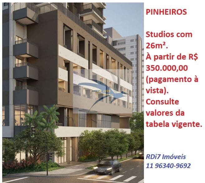 Studios em construção - Pinheiros, zona Oeste