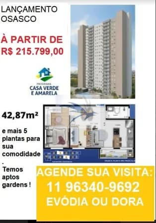APTOS COM 2 DORMS, SACADA, 1 VAGA