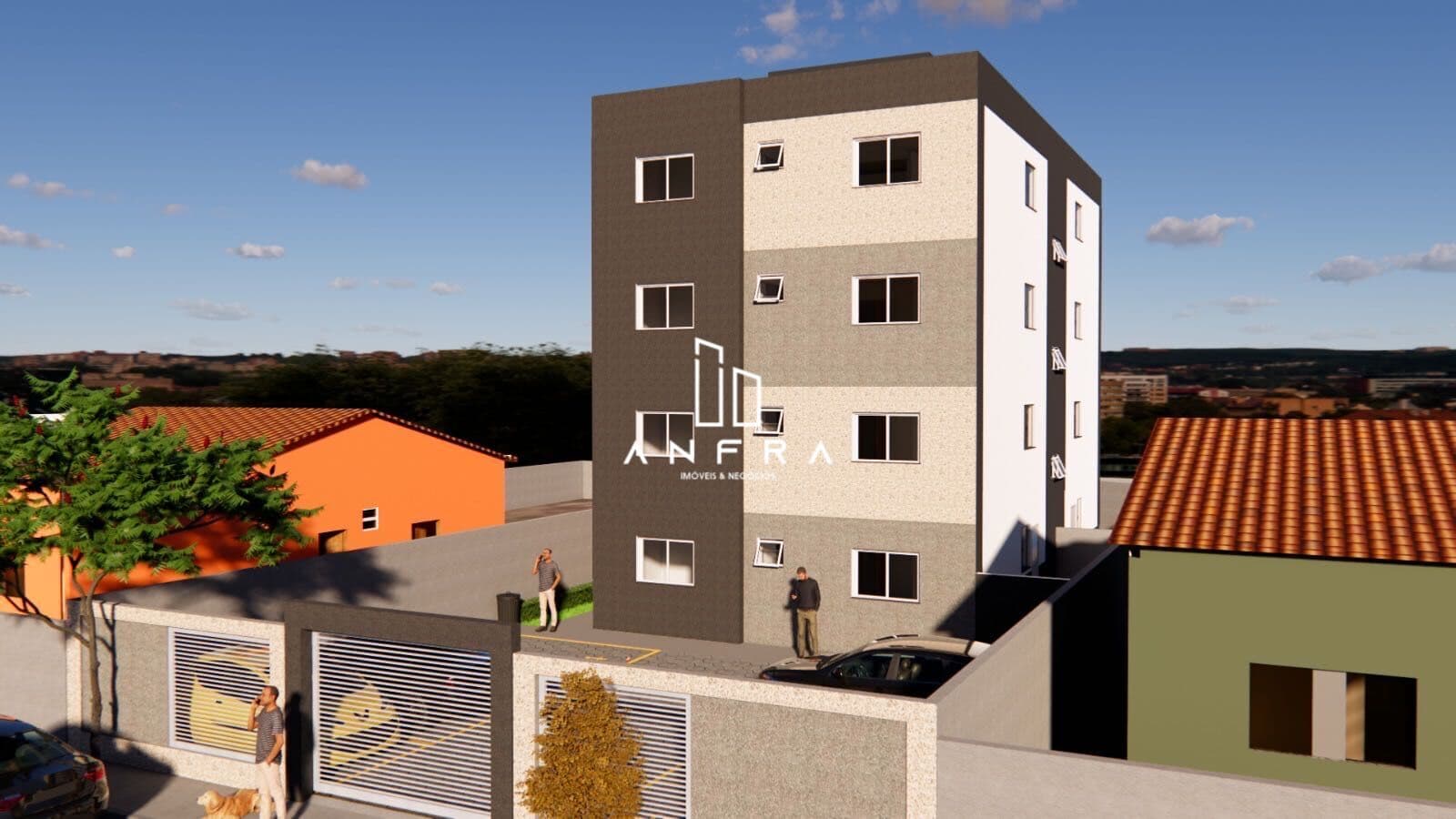 Apartamento privativo no Lindéia com 2 Qts e 1 vaga