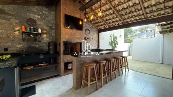 Casa 2Qts com amplo espaço gourmet no Masterville, em Sarzedo