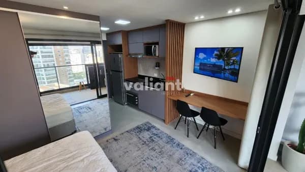 Locação em Moema - 31,59m² - Mobiliado