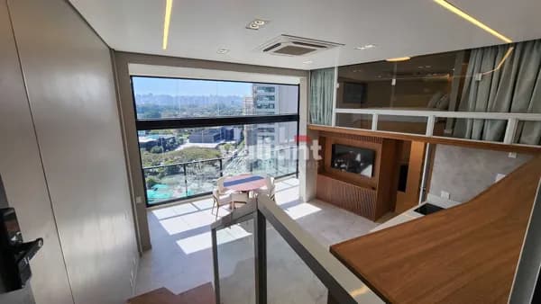 Locação em Moema - Loft 75m² c/vaga - Mobiliado
