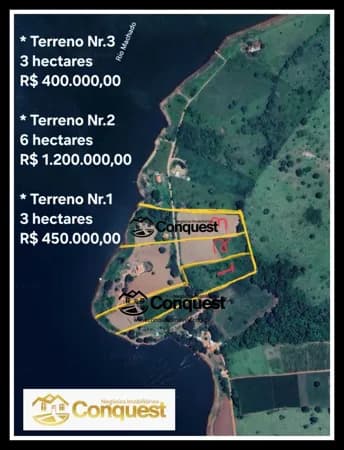 Vendo - Terreno no município de Fama, banhado pelo Rio Sapucaí e a represa de Furnas, lugar espetacular para moradia e a pratica de diversos esportes náuticos !!