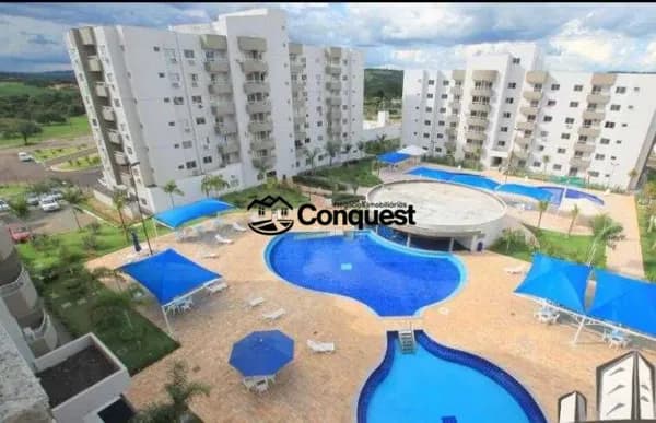 Lindo Apartamento 02 Quartos com suíte, Condomínio Lagoa Flat Service, Caldas Novas, Goiás !!