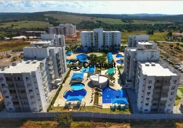 Lindo Apartamento 02 Quartos com suíte, Condomínio Lagoa Flat Service, Caldas Novas, Goiás !!