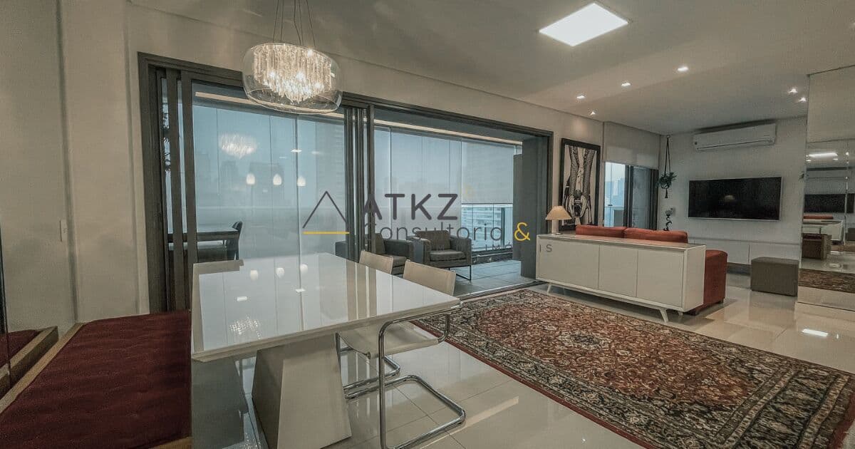 Brooklin: Apartamento Mobiliado com Sala Ampliada e Infraestrutura Completa!