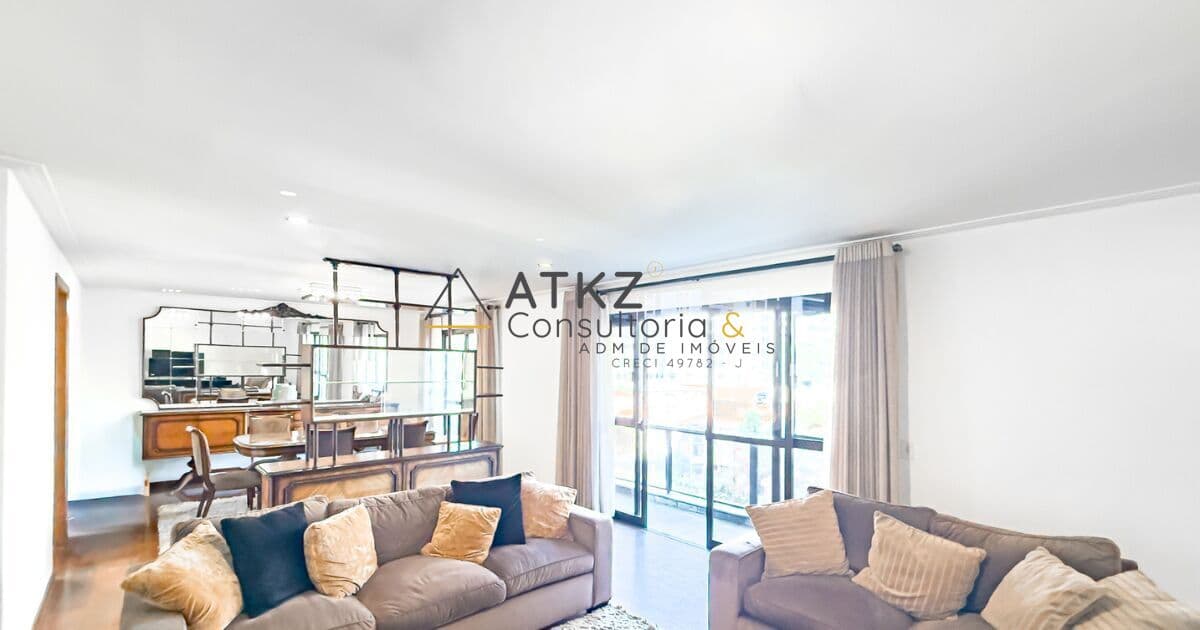 Brooklin — 220 m², 4 Dormitórios (2 Suítes), Mobiliado e Espaço de Casa