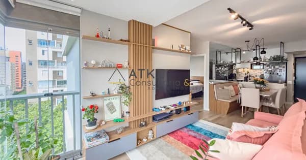 Moema — 85 m², Mobiliado, 3 Dormitórios e 2 Vagas