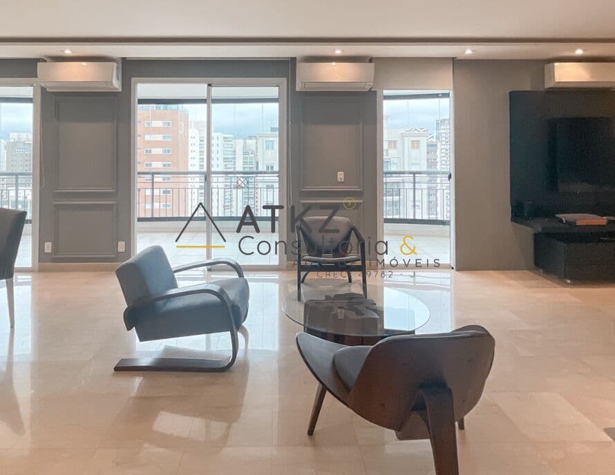 Apartamento Luxuoso para Alugar em Moema Pássaro – 245,42 m²