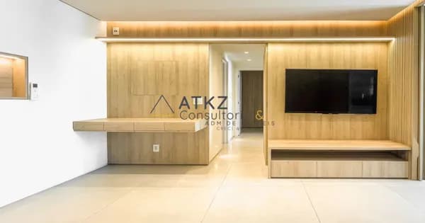Moema – Apartamento mobiliado para locação em Prédio Novo